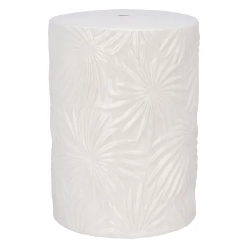 Aria Garden Stool - Ivory