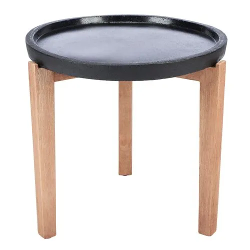 Lissa Outdoor Side Table - Black