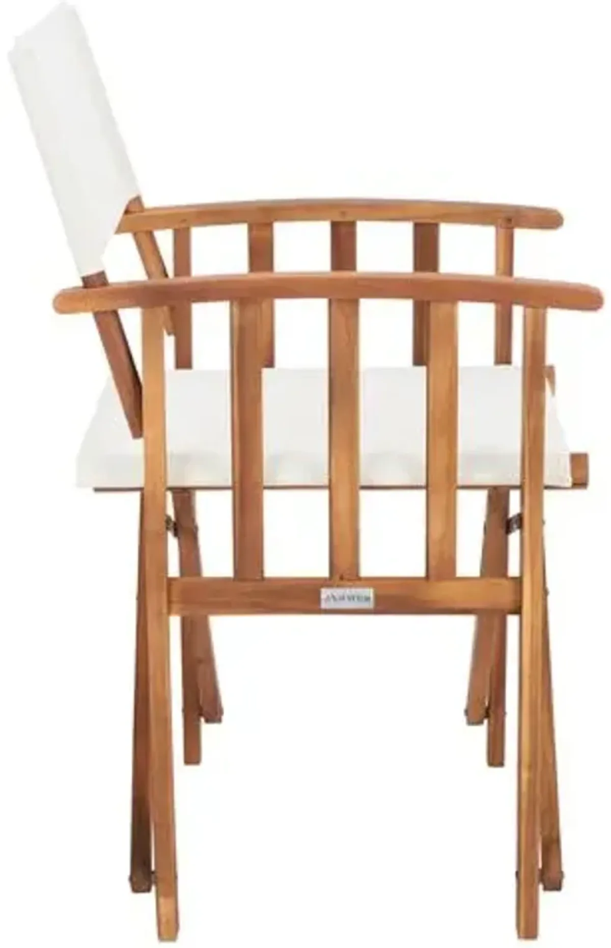 Set of 2 Outdoor Director Chairs - Natural - Beige