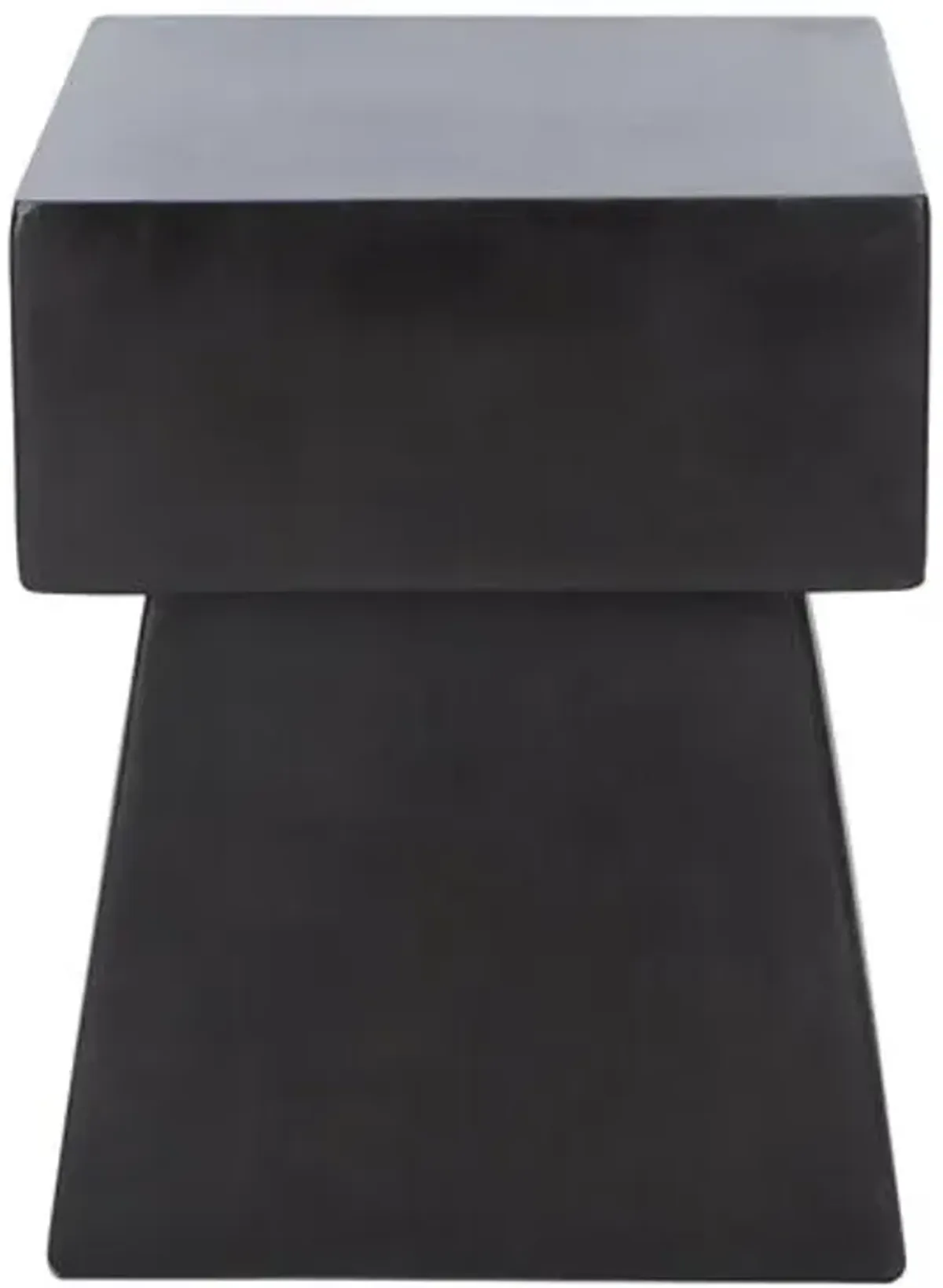 Marisol Outdoor Accent Table - Black - 18.1H x 13.7W x 13.7D in