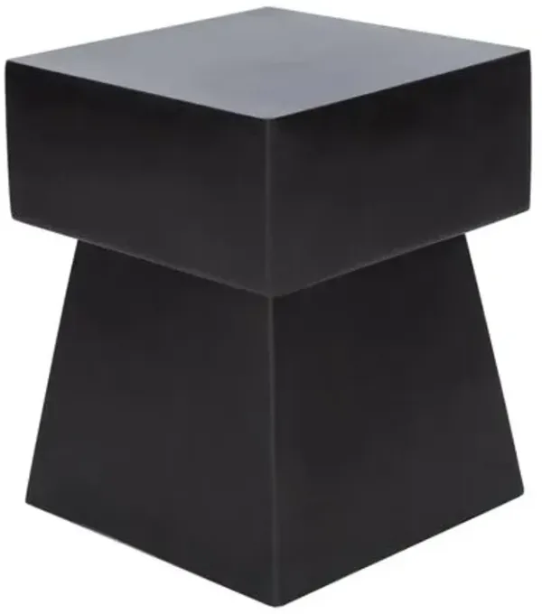 Laine Outdoor Side Table - Black