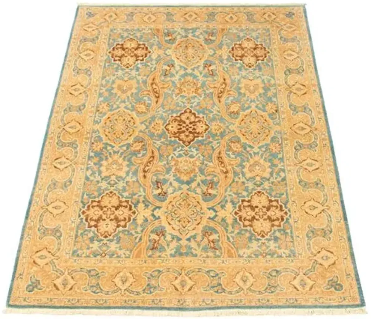 6'2"x8'9" Pako Persian Rug - Sky Blue - ECARPETGALLERY - Blue