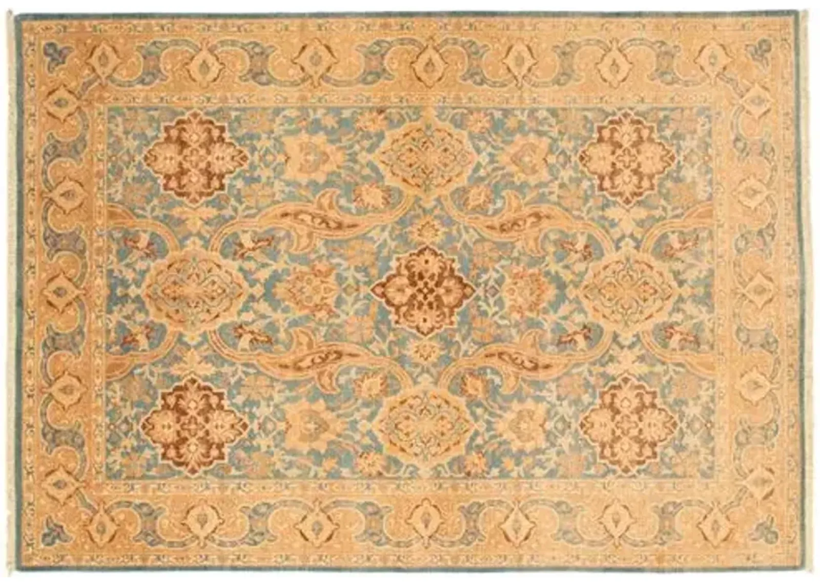 6'2"x8'9" Pako Persian Rug - Sky Blue - ECARPETGALLERY - Blue