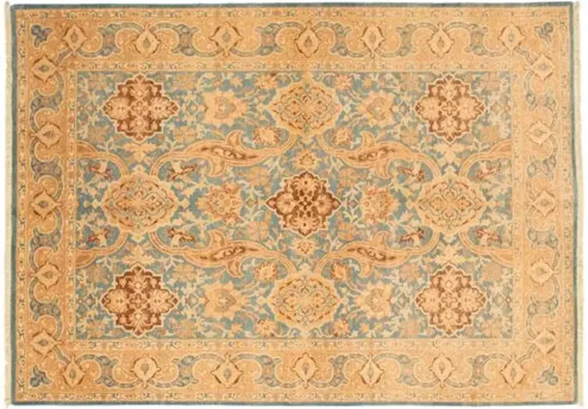 6'2"x8'9" Pako Persian Rug - Sky Blue - ECARPETGALLERY - Blue