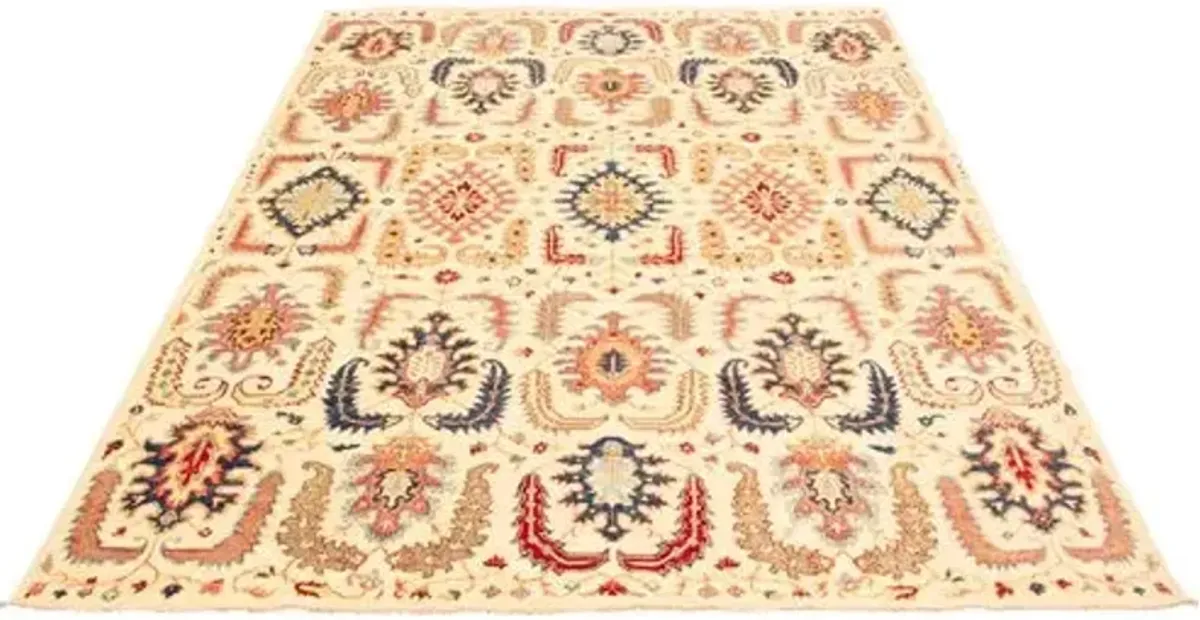 9'1"x12' Aryana Handmade Rug - Ivory - ECARPETGALLERY - Ivory