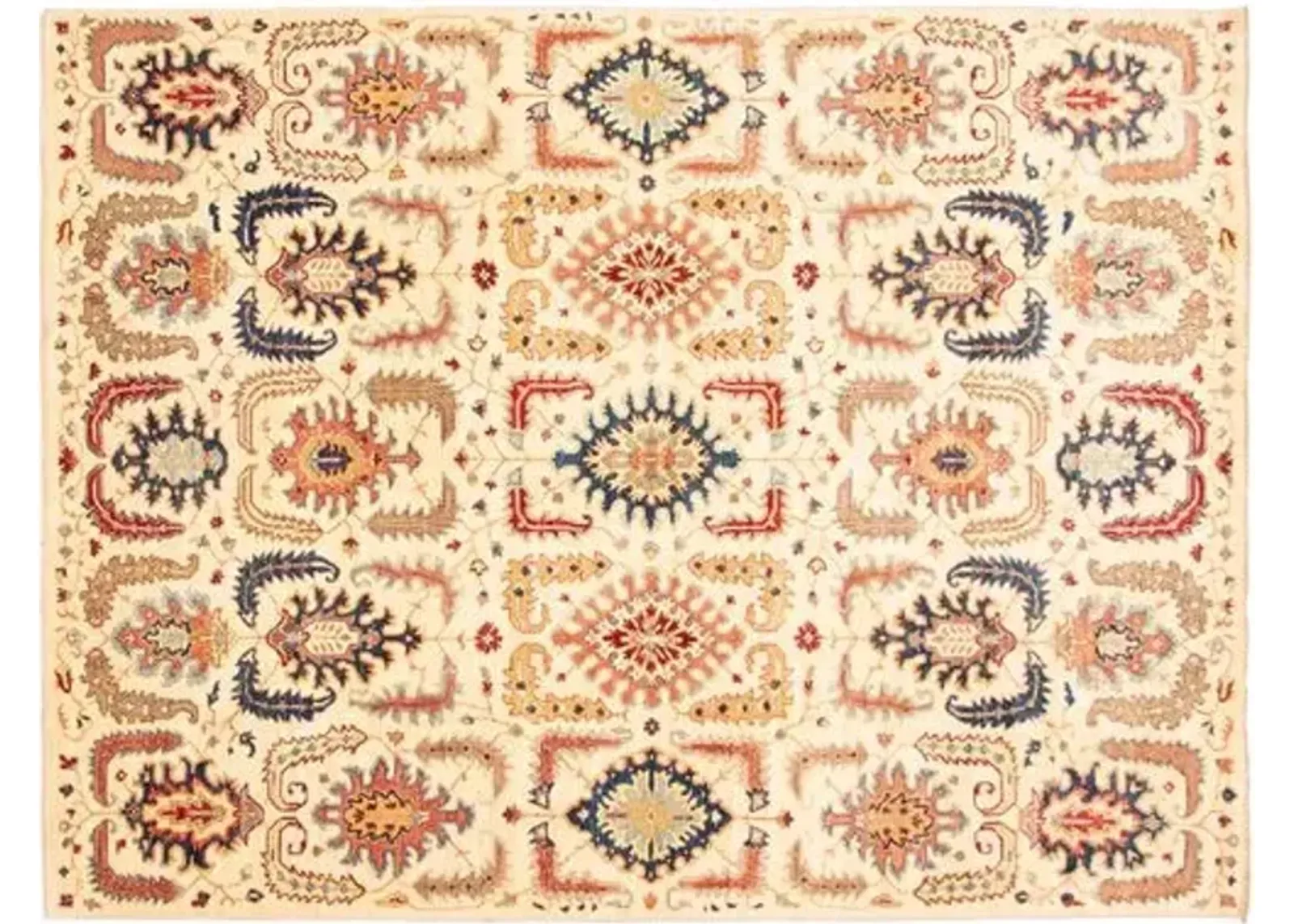 9'1"x12' Aryana Handmade Rug - Ivory - ECARPETGALLERY - Ivory