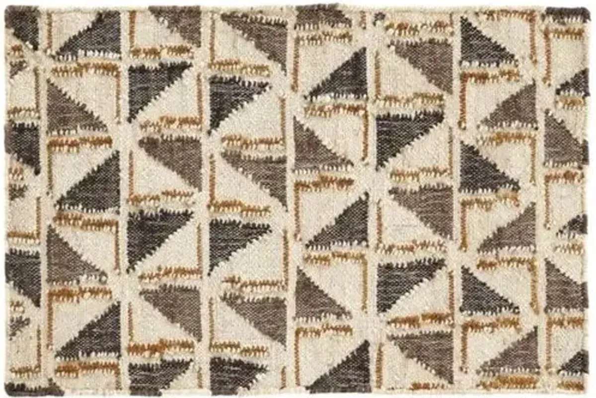 Loki Jute Woven Rug - DASH & ALBERT - Handcrafted - Brown - Brown