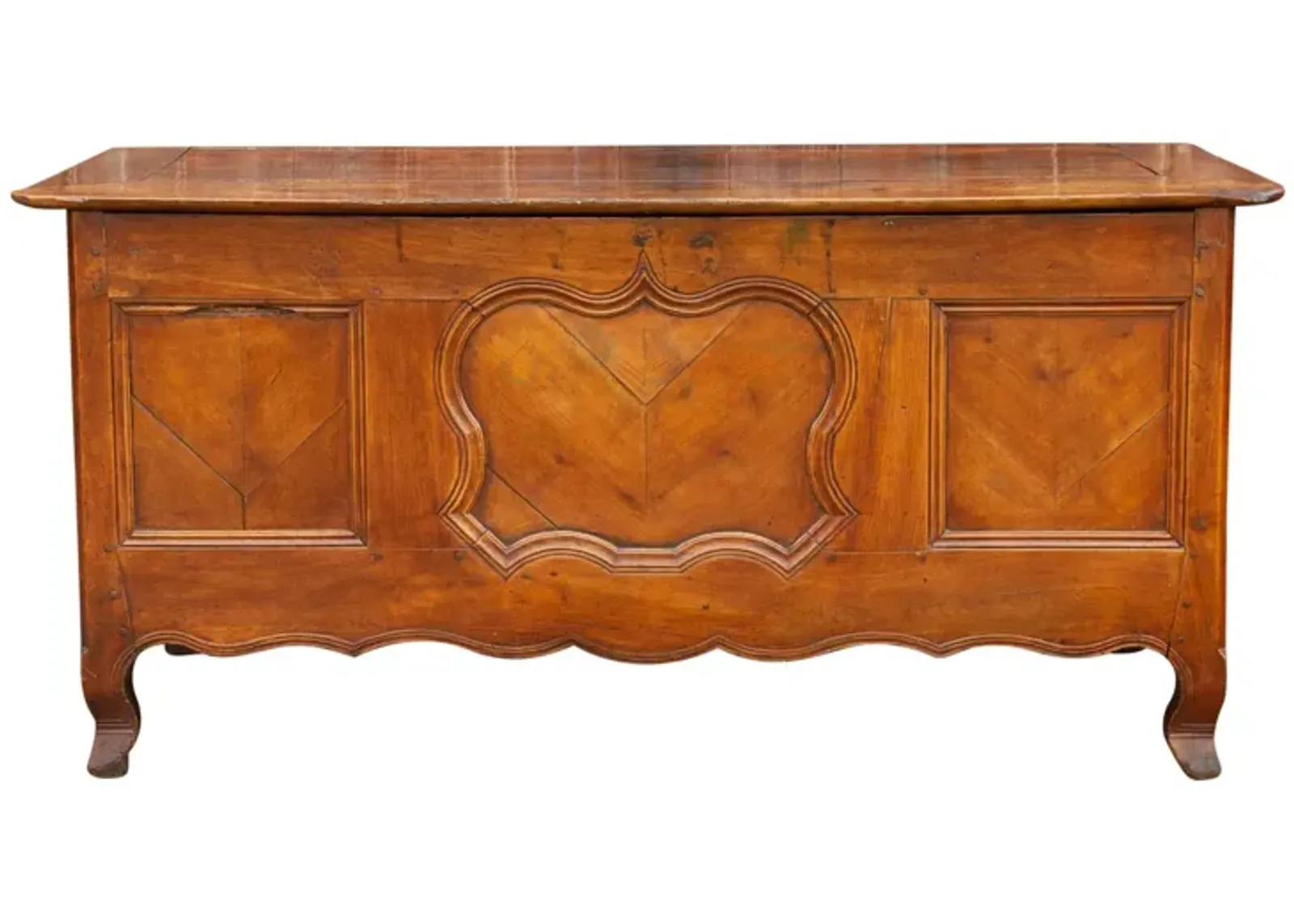 Early 1800's French Fruitwood Chest - de-cor - Brown