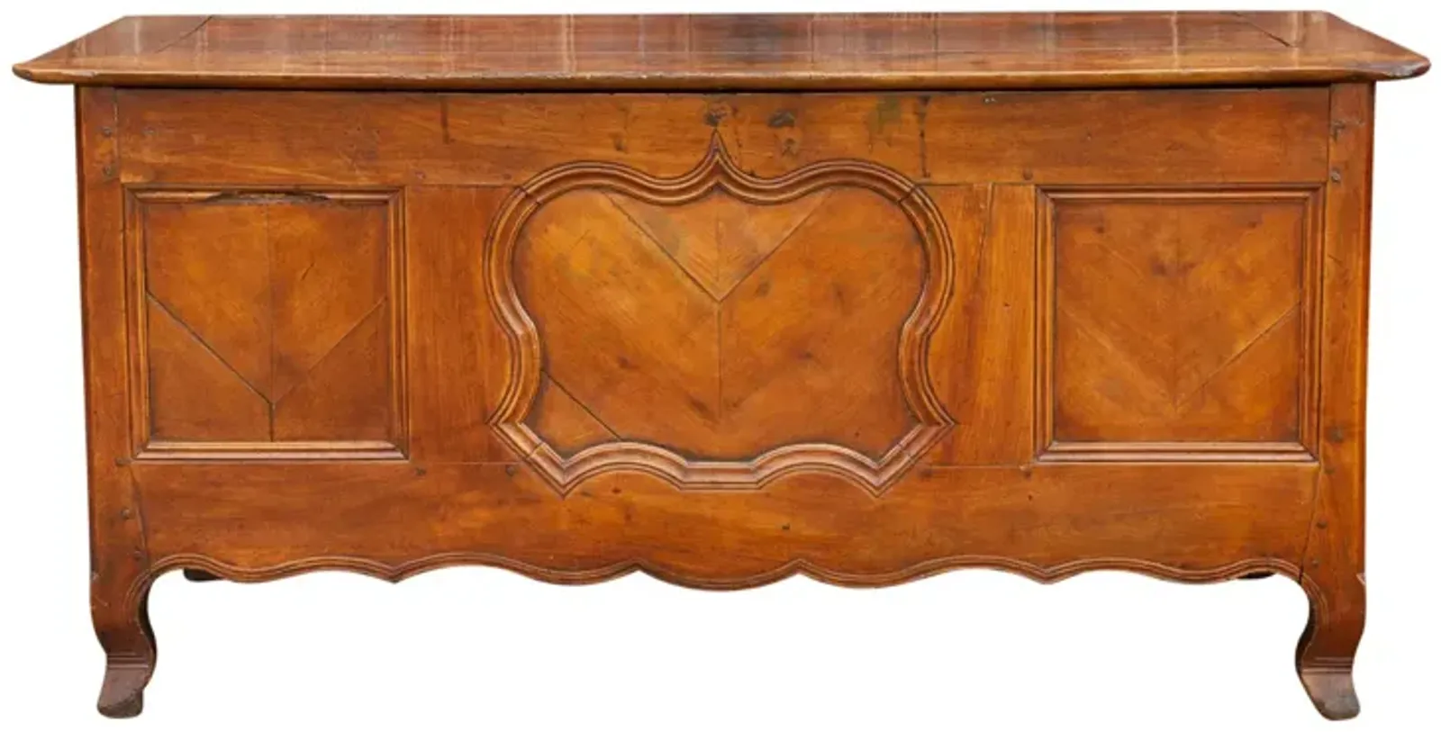 Early 1800's French Fruitwood Chest - de-cor - Brown