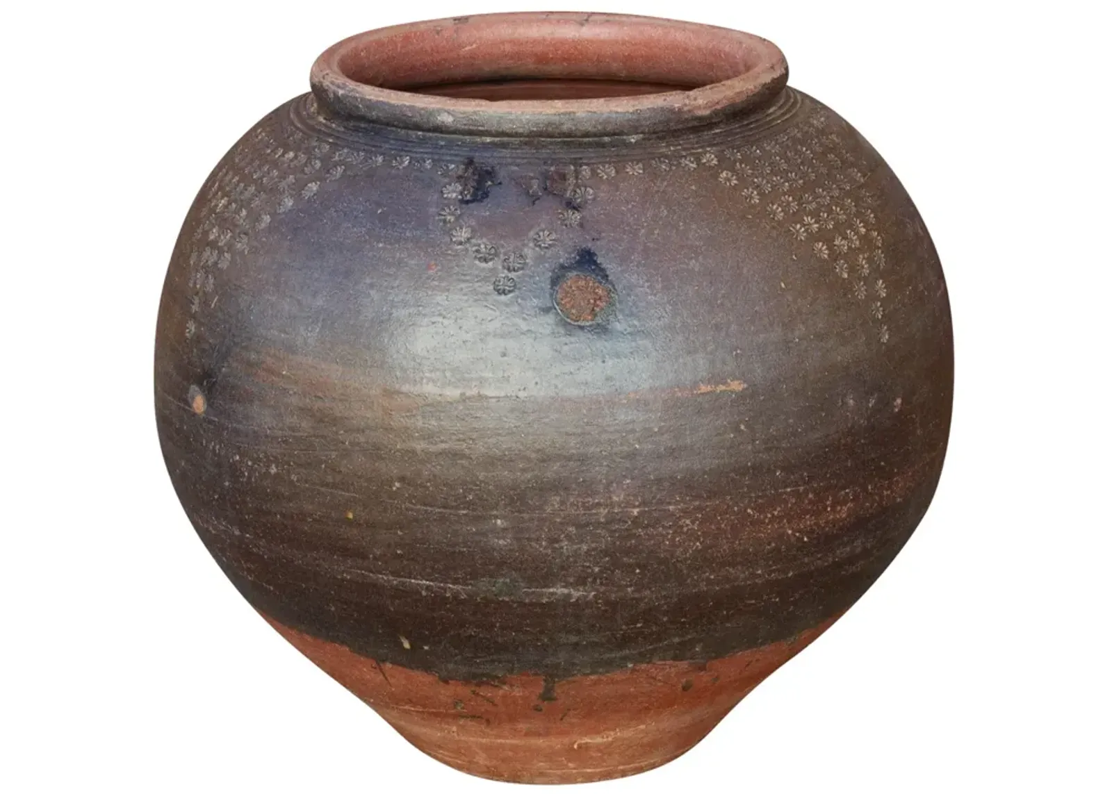 Antique Southern Indian Martaban Jar - de-cor - Brown