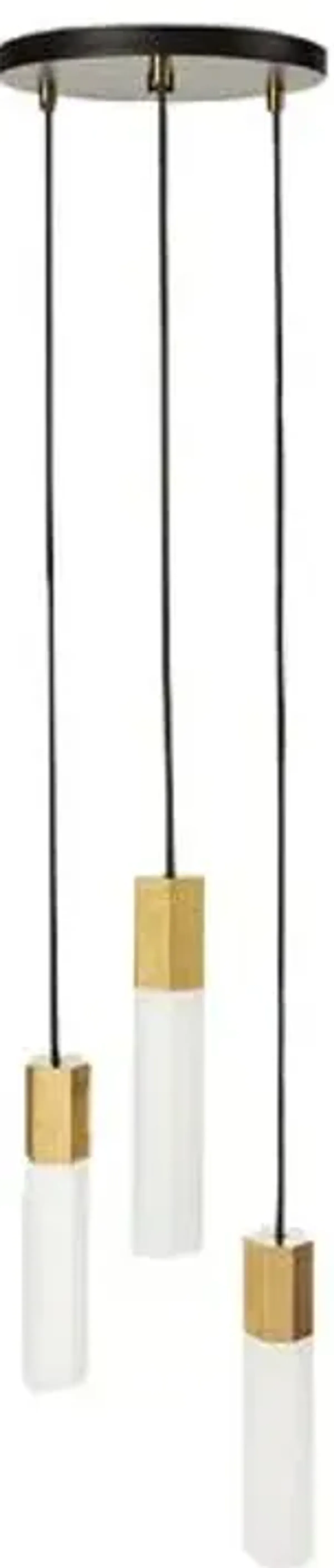 Basalt Triple Pendant - Brass - Tala Lighting - Gold