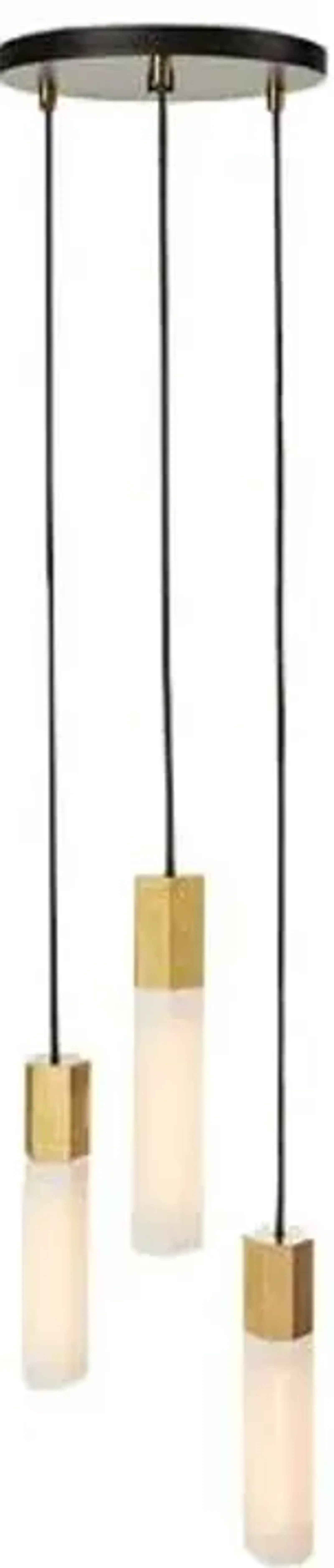 Basalt Triple Pendant - Brass - Tala Lighting - Gold