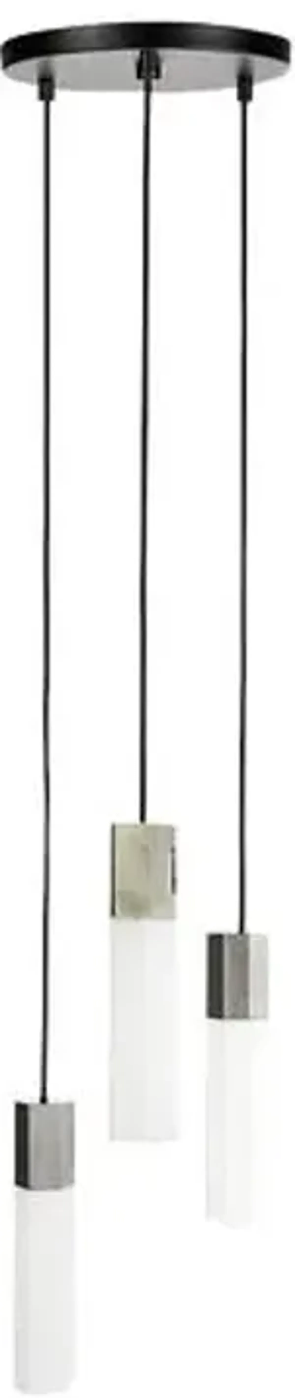 Basalt Triple Pendant - Stainless Steel - Tala Lighting - Silver