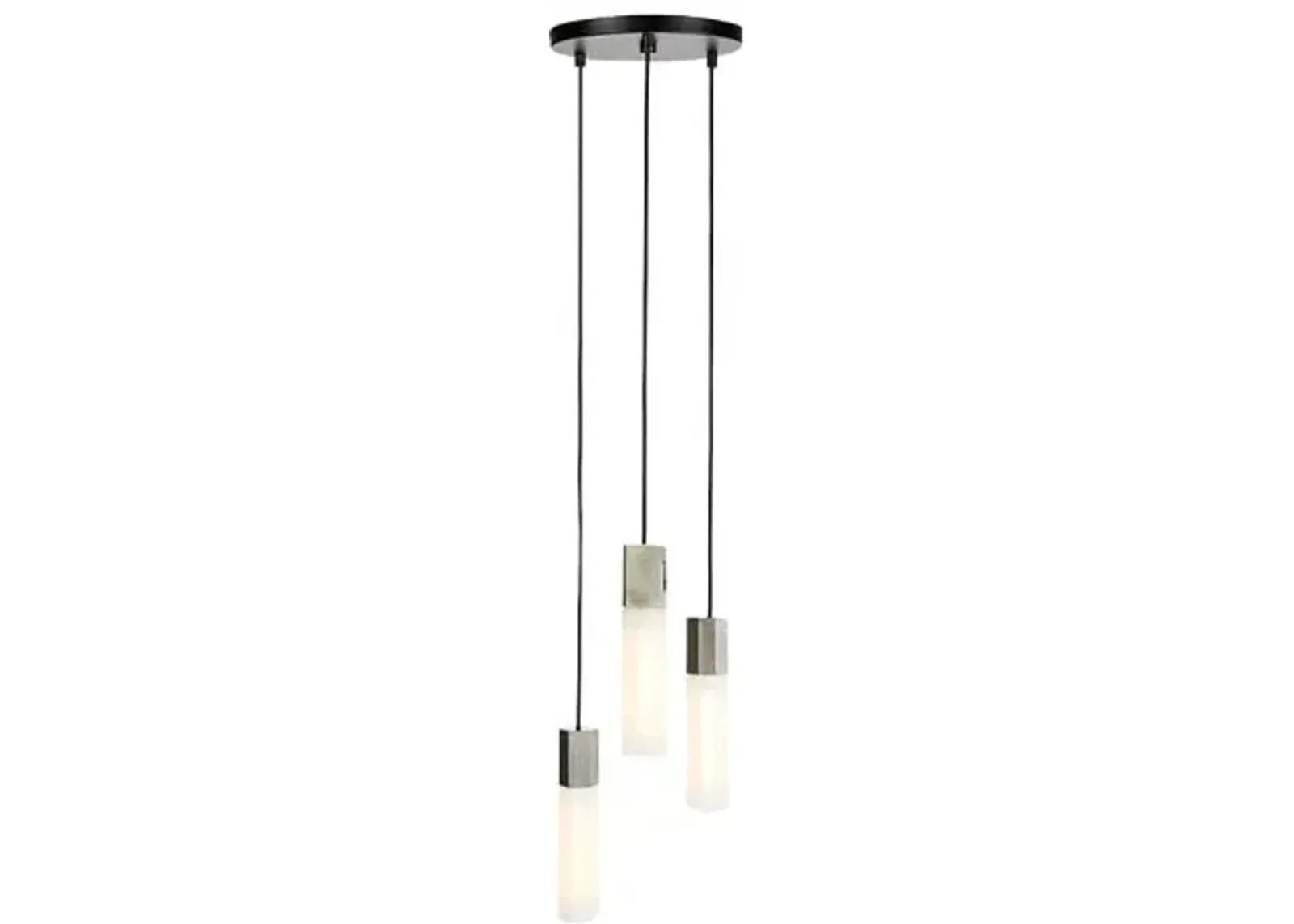 Basalt Triple Pendant - Stainless Steel - Tala Lighting - Silver