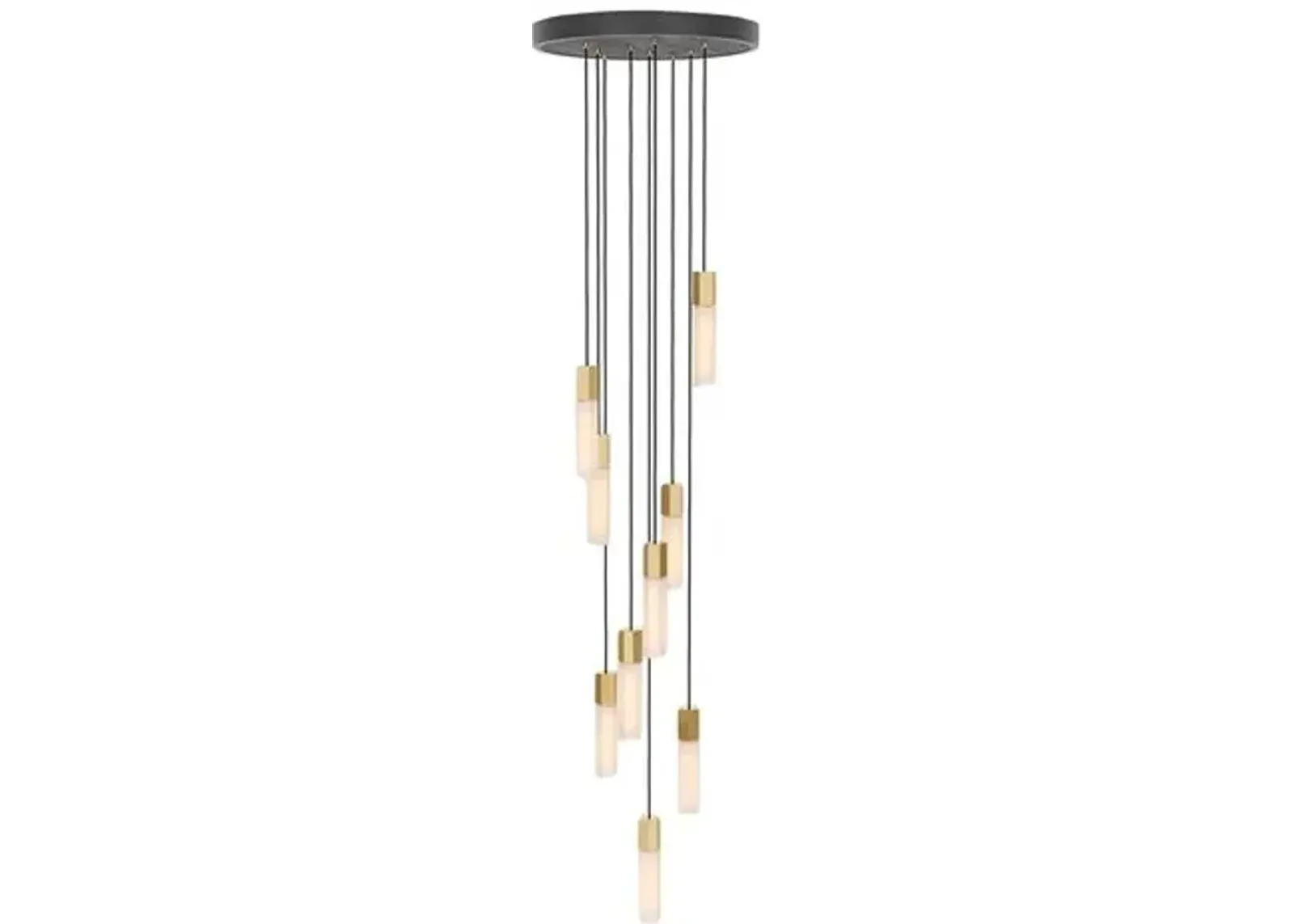 Basalt Nine Pendant - Brass - Tala Lighting