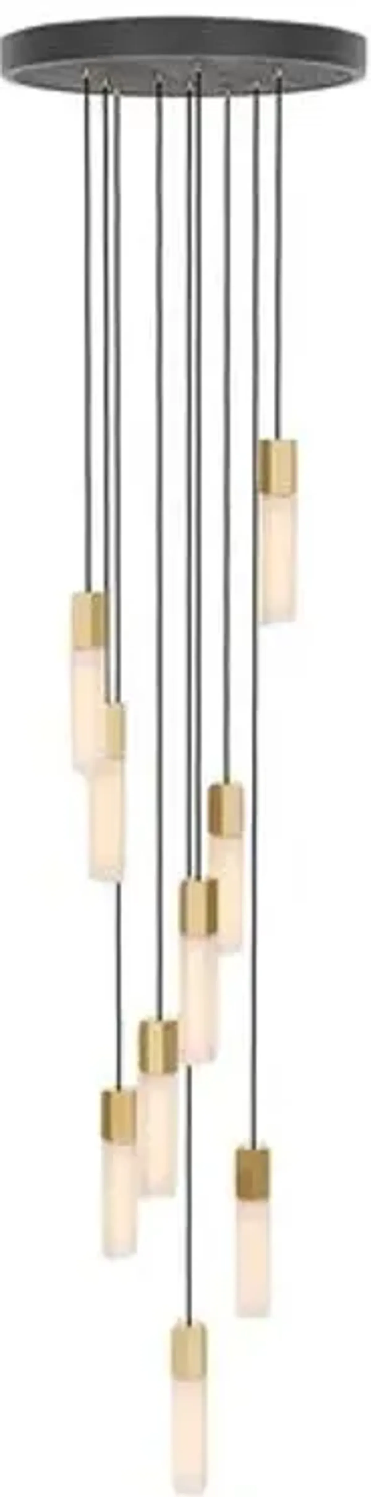 Basalt Nine Pendant - Brass - Tala Lighting