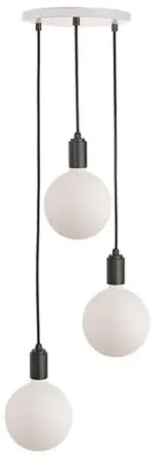 Triple Sphere IV Pendant - Graphite/White - Tala Lighting - Black