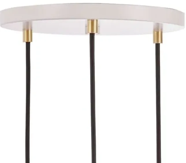 Triple Sphere IV Pendant - White/Brass - Tala Lighting - Gold