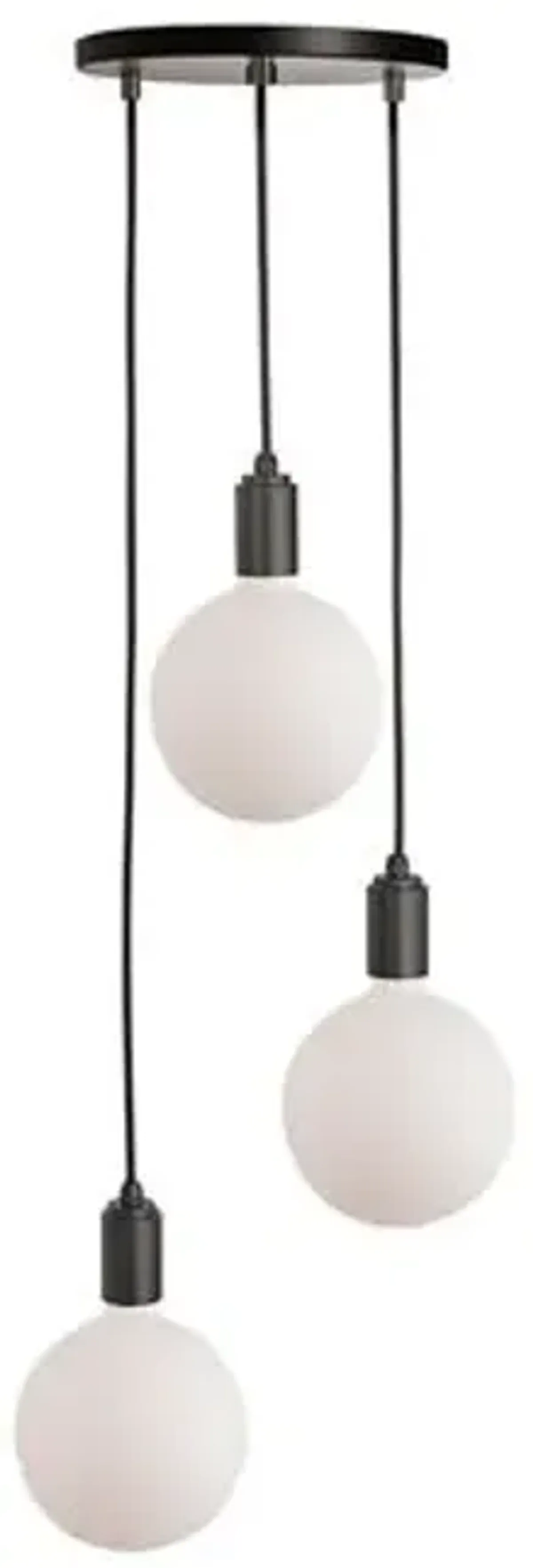 Triple Sphere IV Pendant - Graphite/Black - Tala Lighting