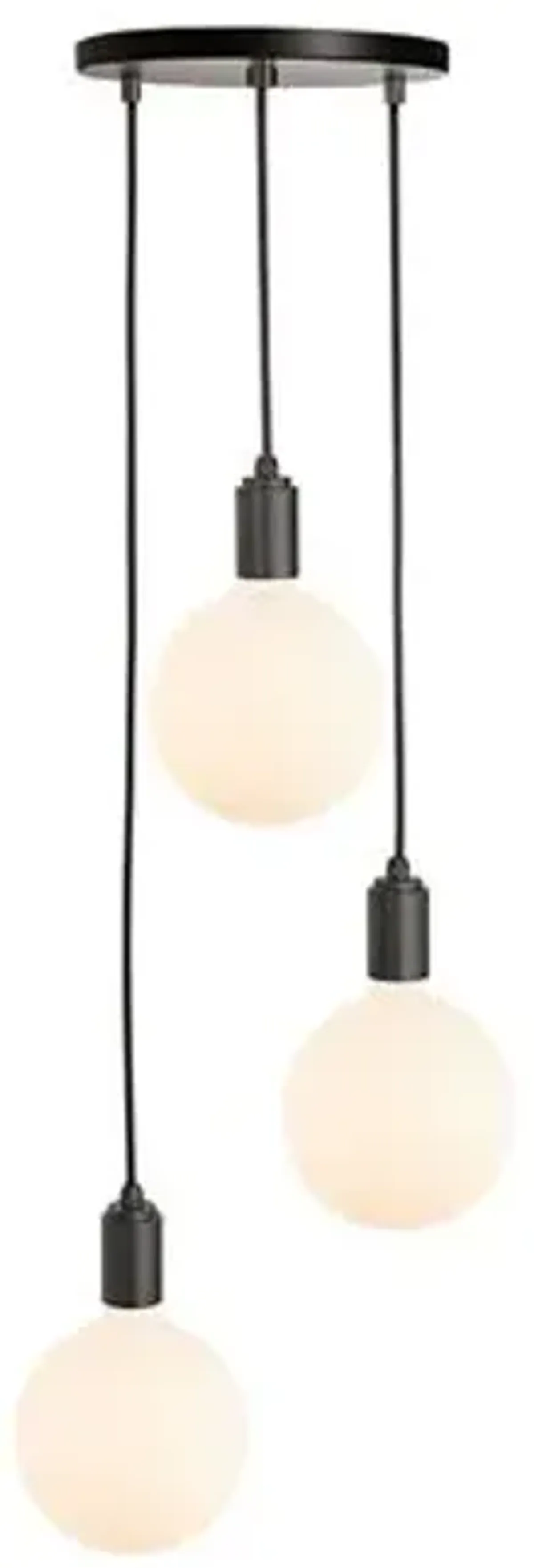 Triple Sphere IV Pendant - Graphite/Black - Tala Lighting