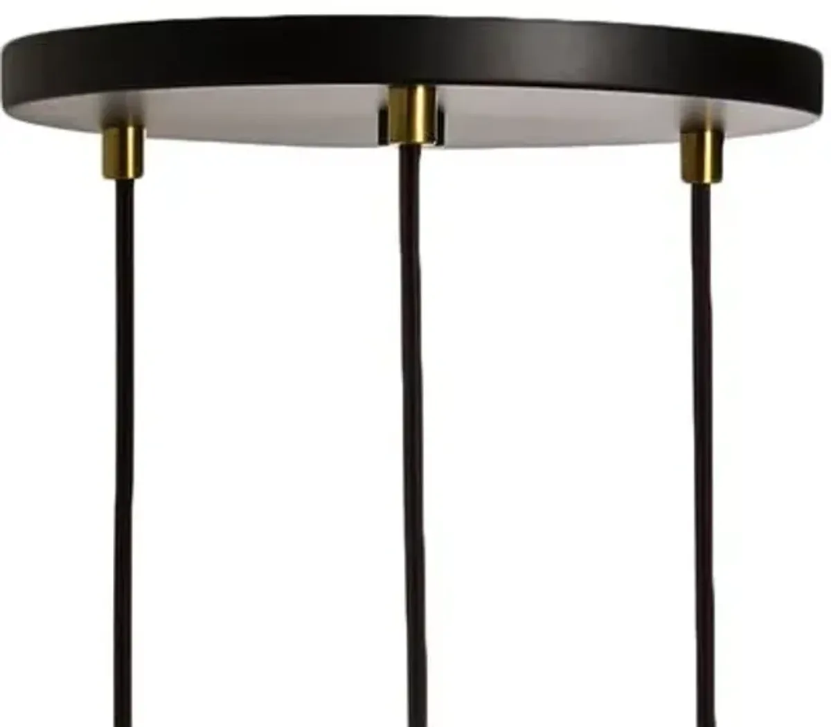 Triple Sphere IV Pendant - Black/Brass - Tala Lighting