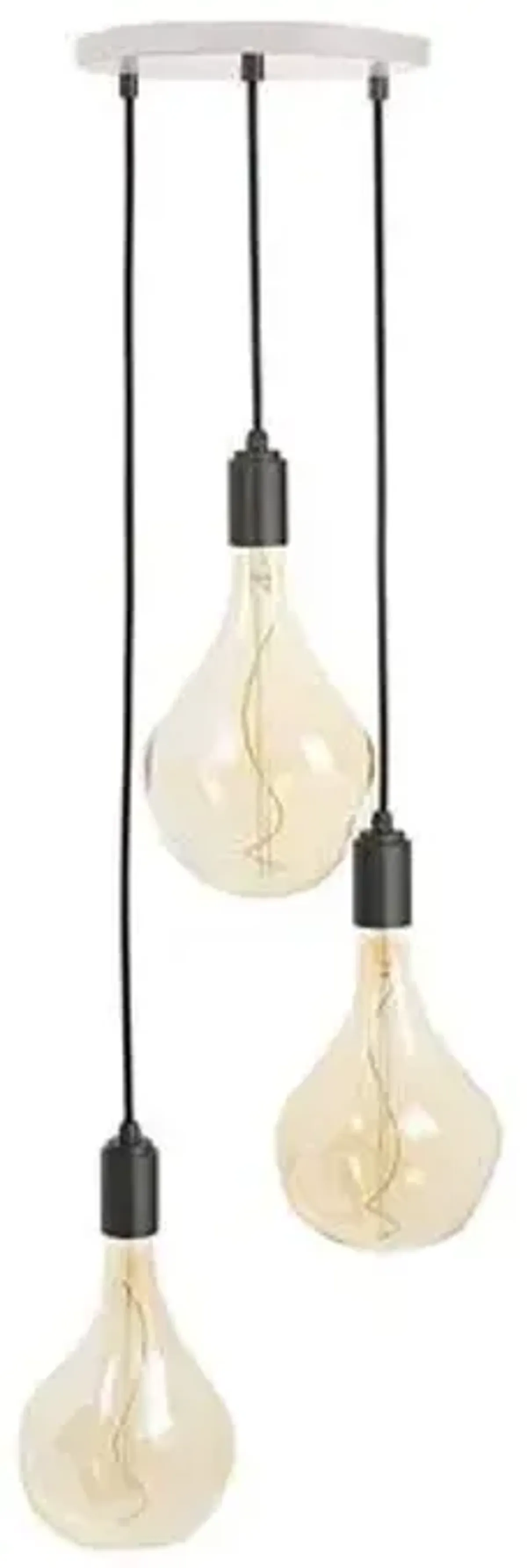 Triple Voronoi II Pendant - White/Graphite - Tala Lighting - Black