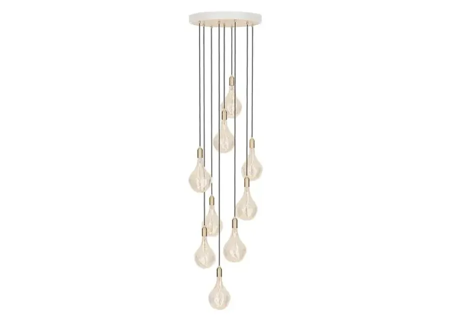 Nine Voronoi II Pendant - White/Brass - Tala Lighting - Gold