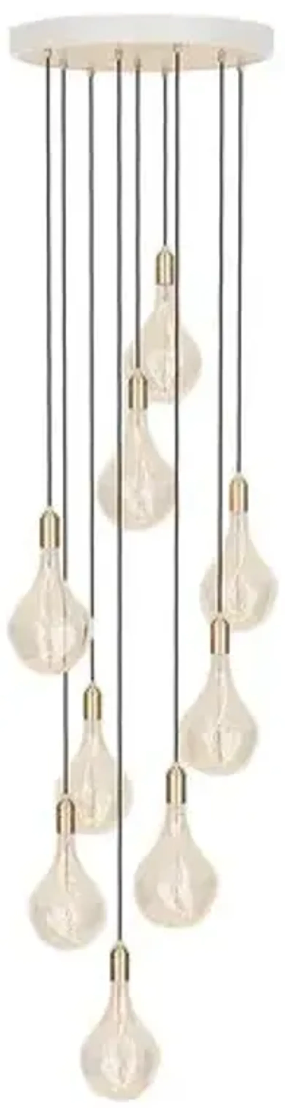 Nine Voronoi II Pendant - White/Brass - Tala Lighting - Gold