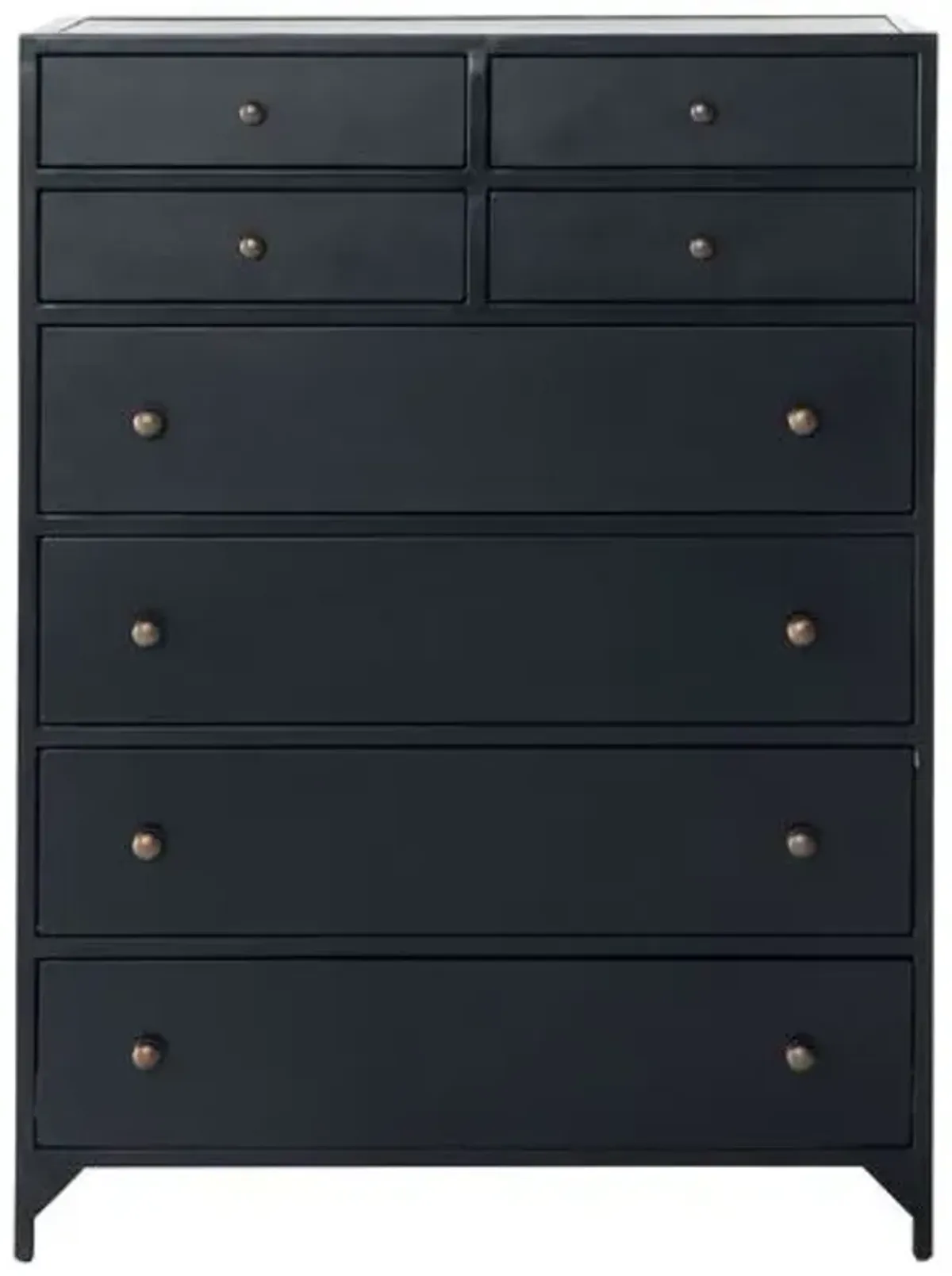 Philipe 8-Drawer Tall Dresser - Black