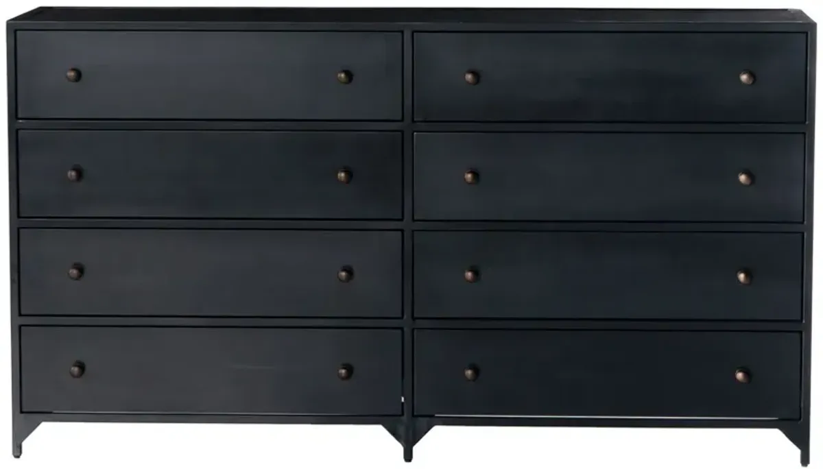 Coraline 8-Drawer Dresser, Black