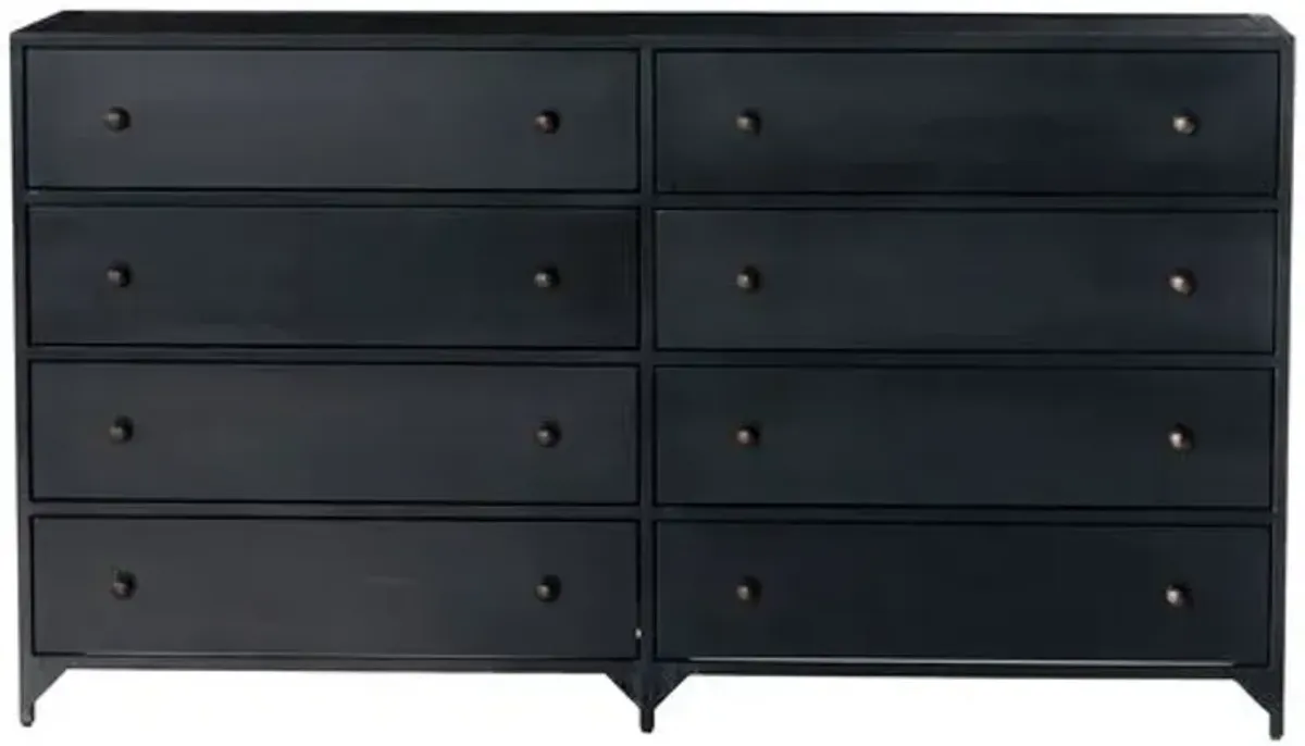 Coraline 8-Drawer Dresser - Black