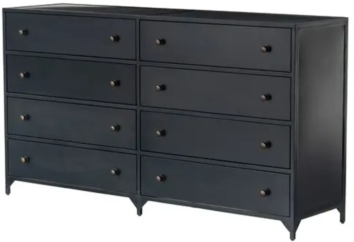 Coraline 8-Drawer Dresser - Black
