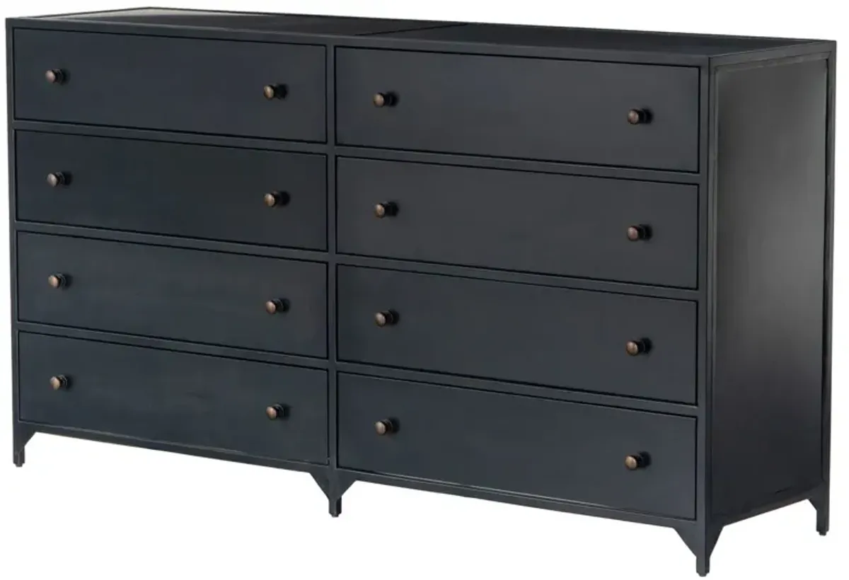 Coraline 8-Drawer Dresser, Black