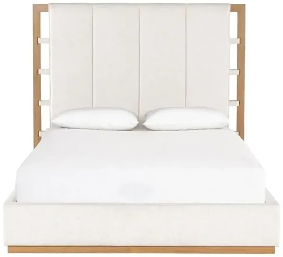 Camden Oak Bed - Dover Crescent - White