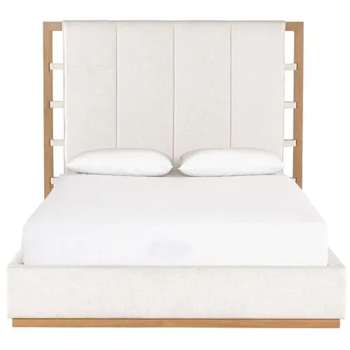 Camden Oak Bed - Dover Crescent - White