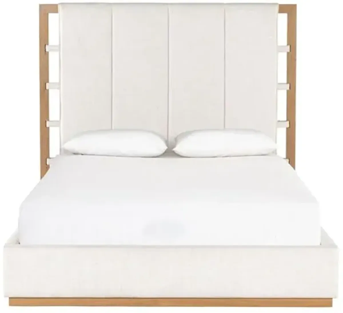 Camden Oak Bed - Dover Crescent - White