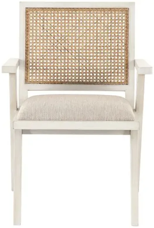 Brielle Cane Dining Chair - Natural/Cream - Beige