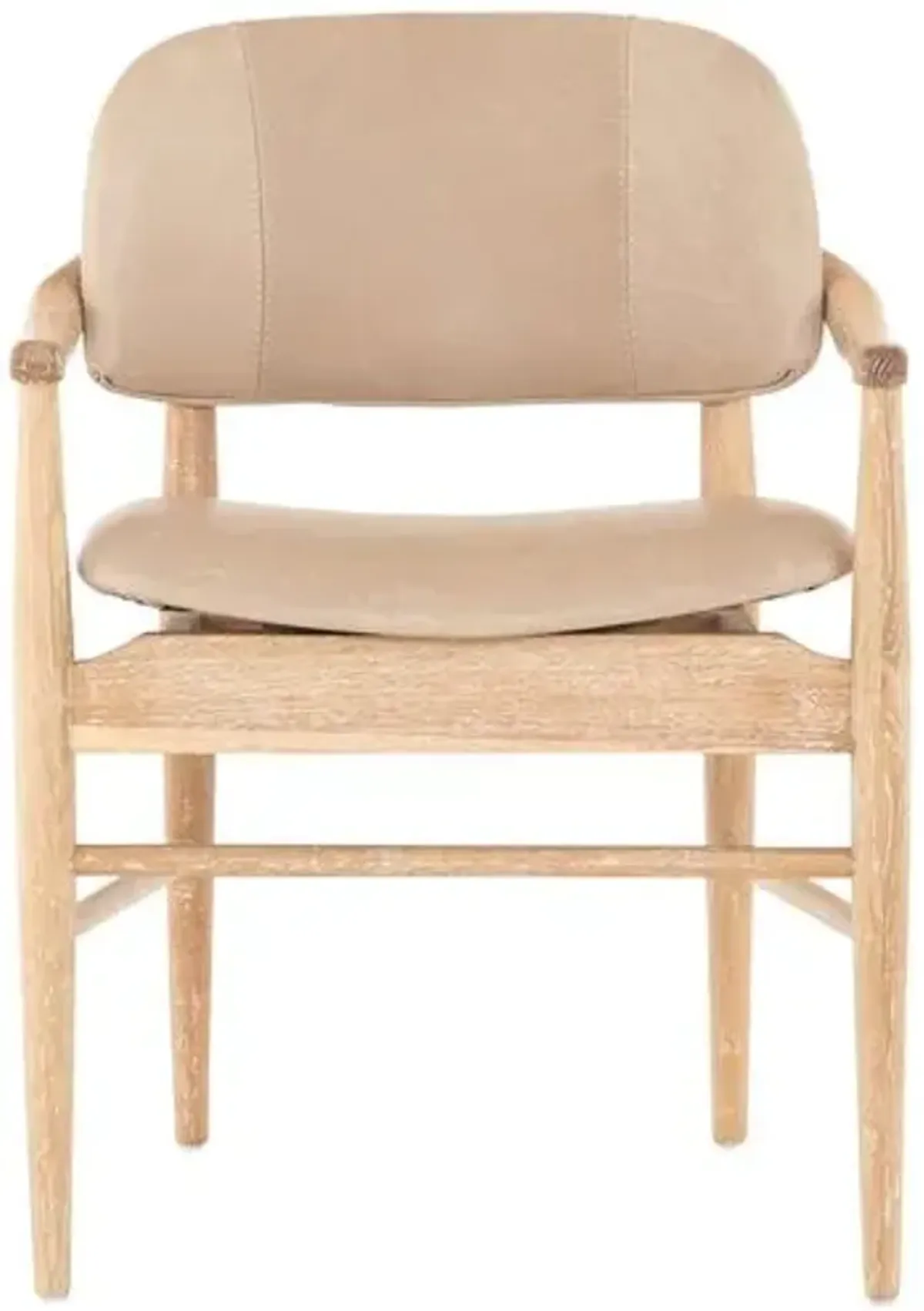 Hadley Dining Chair - Burlap Leather - Brown