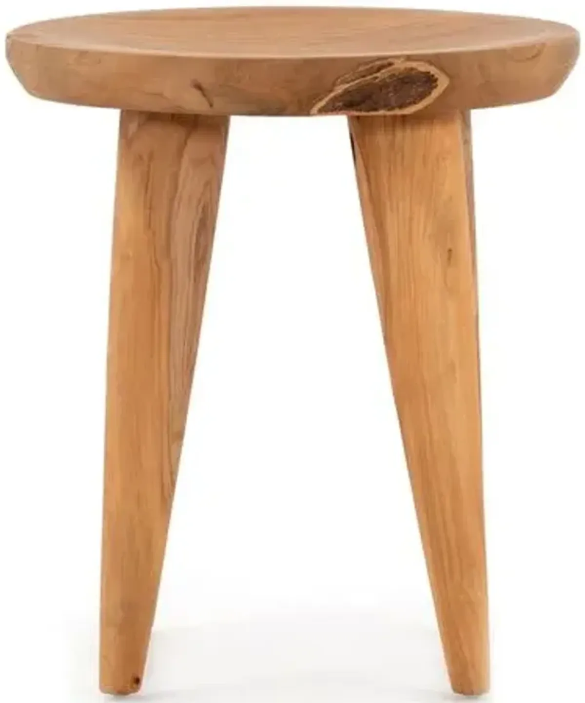 Amara Outdoor End Table - Natural - Brown