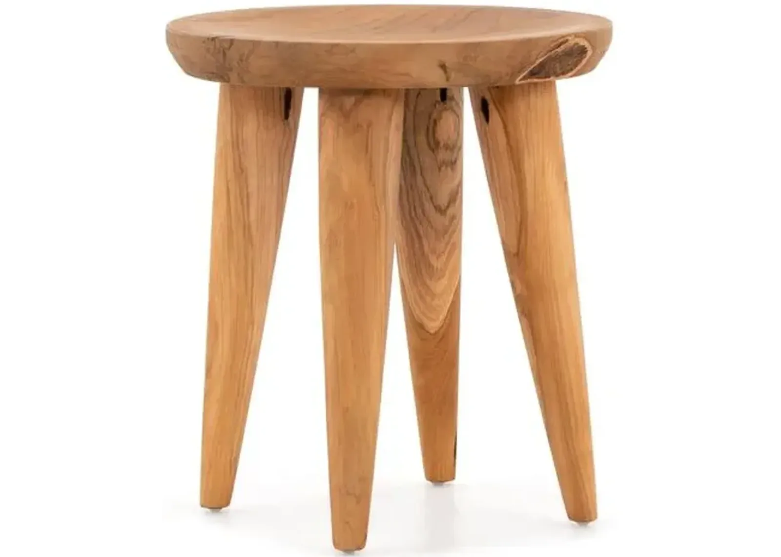 Amara Outdoor End Table - Natural - Brown