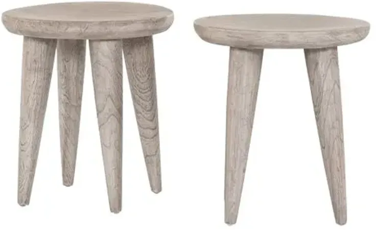 Amara Outdoor End Table - Gray