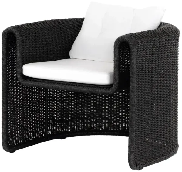 Elliana Woven Outdoor Chair, Coal