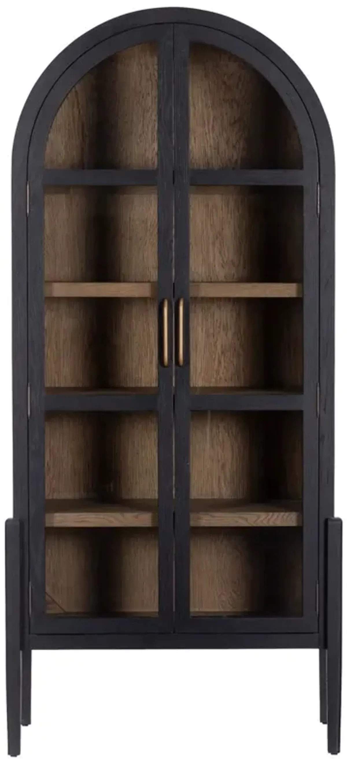 Hattie Arched Cabinet, Drifted Black