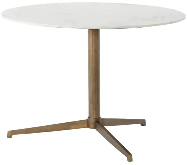 Rylie Round Bistro Table, Raw Brass