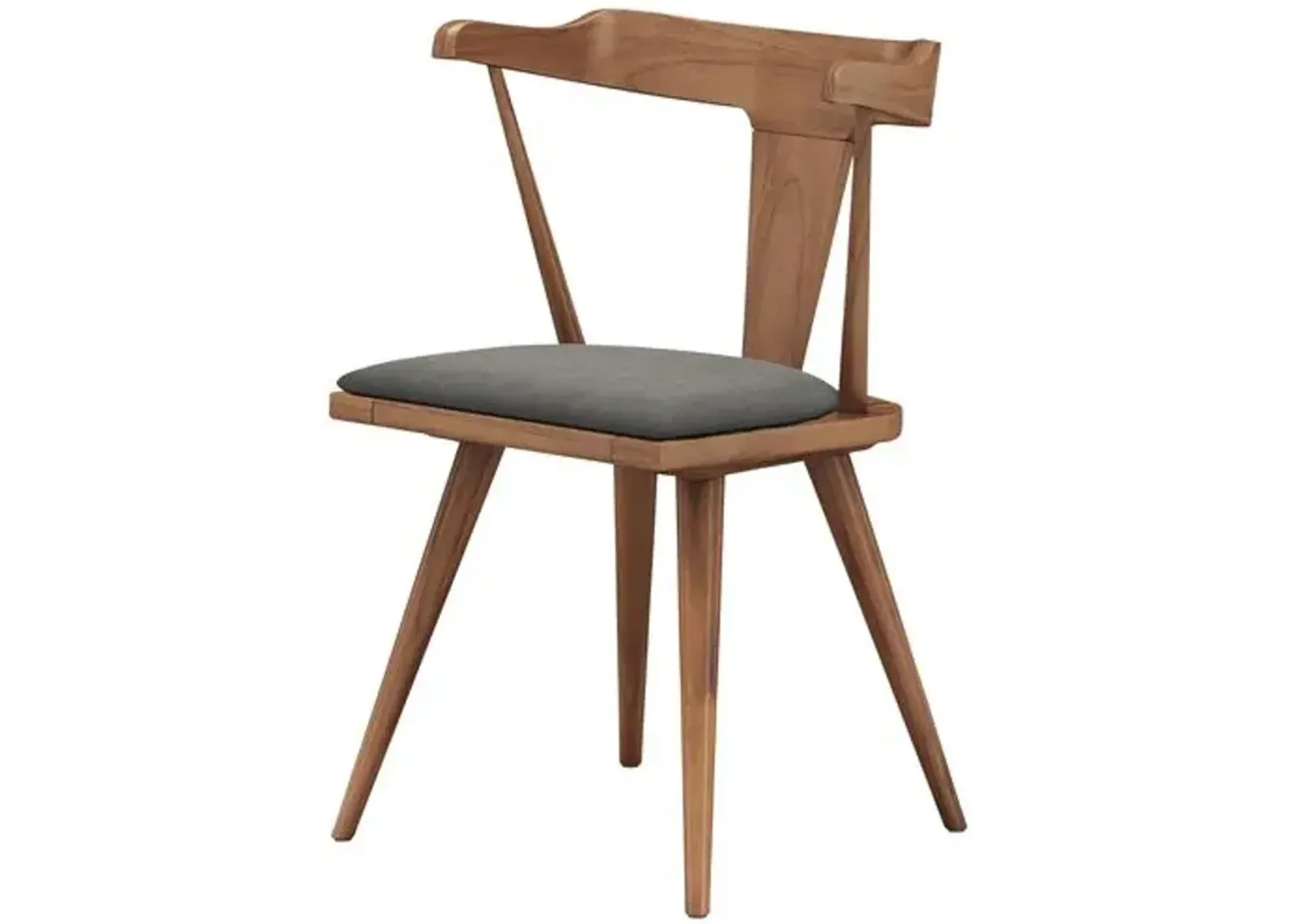 DISCO - Oakley Teak Outdoor Dining Chair - Charcoal