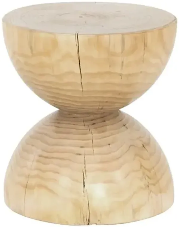 Everlee End Table - Beige