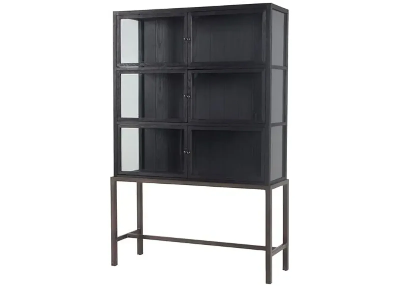 Kohen Curio Cabinet - Drifted Black