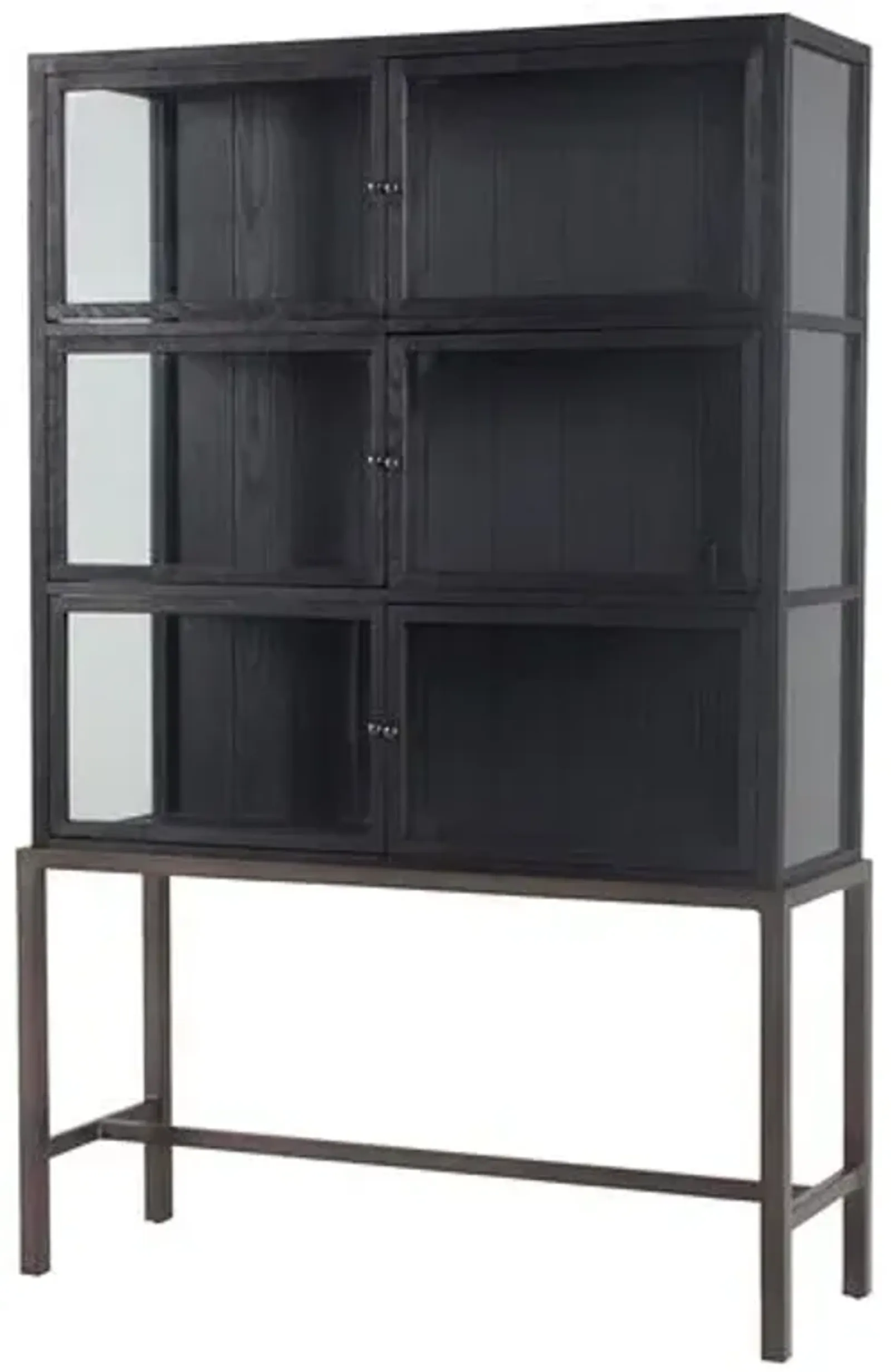 Kohen Curio Cabinet - Drifted Black