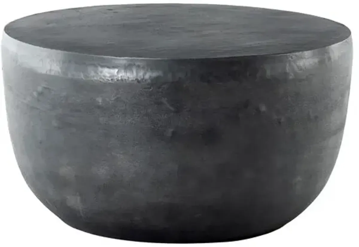 Veronica Outdoor End Table - Aged Gray