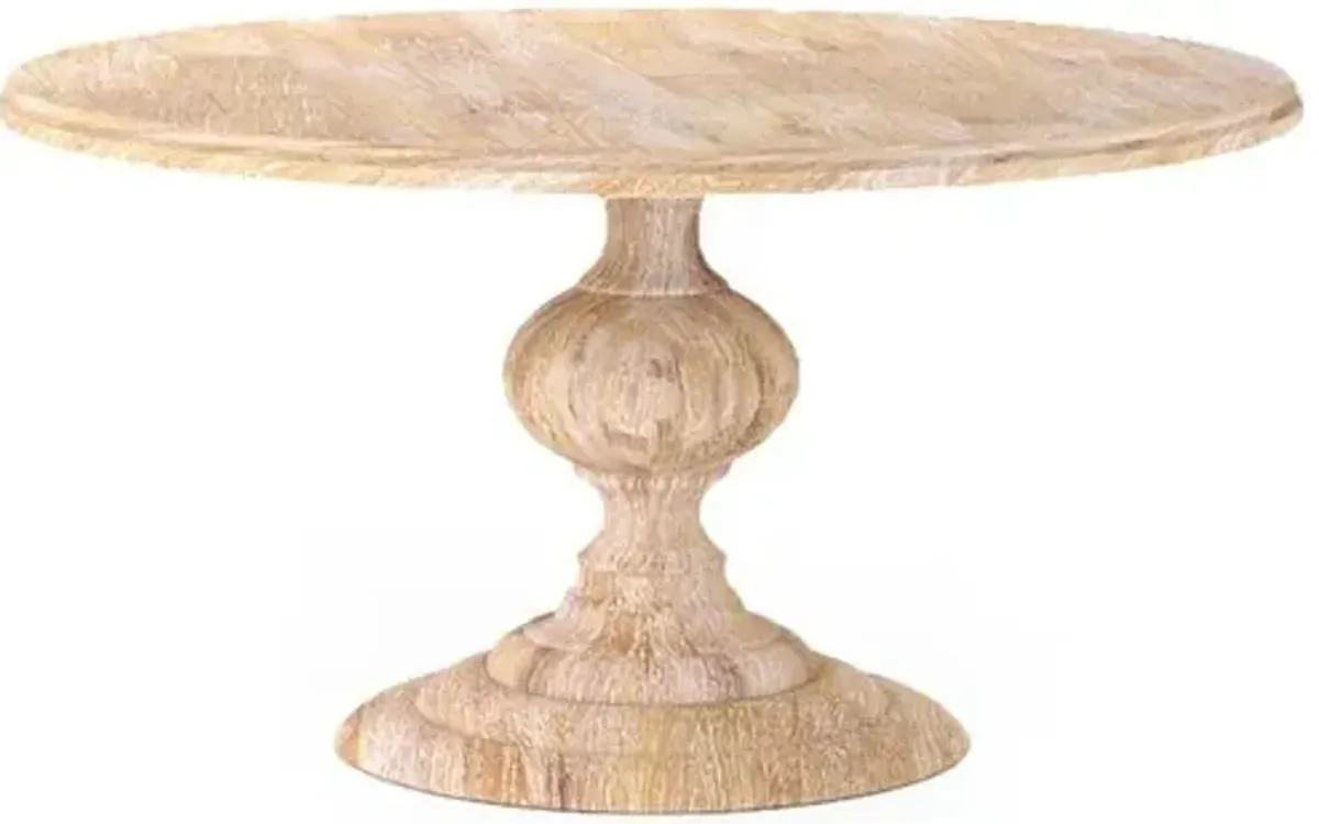 Jamie 60" Round Dining Table - Whitewash